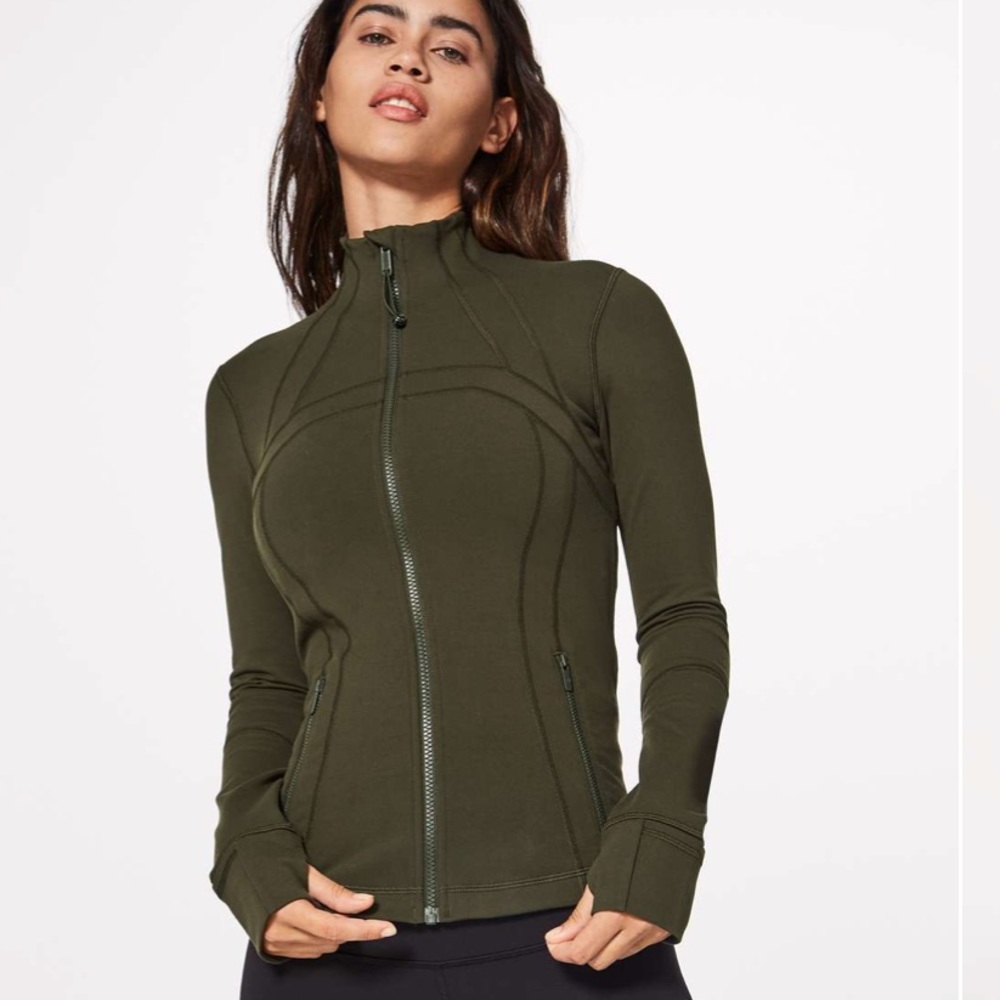 Lululemon Define Jacket Luon Dark Olive NWT Size 12